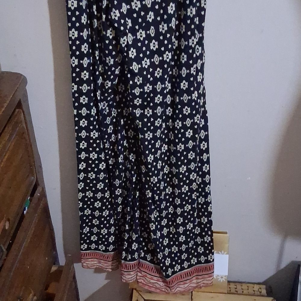 Angie Floral Black Backless Boho Jumpsuit Size Small - Picture 6 of 6